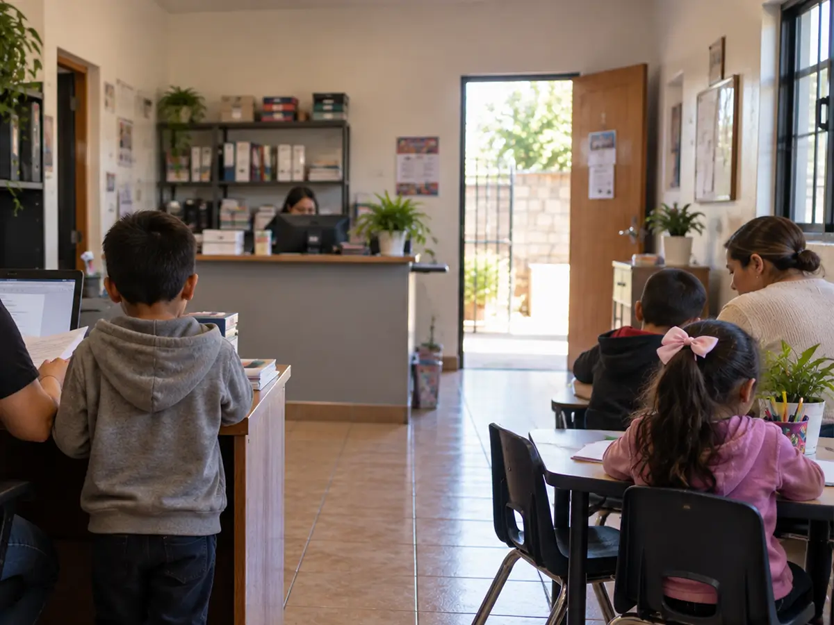 Inside one of the Niños Superando Safe Houses